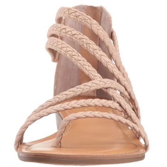 WOMENS ROSE GOLD AMARA 2 GLADIATOR SANDAL CARLOS SANTANA BRAID LEATHER 7.5M 7.5 - Picture 7 of 8